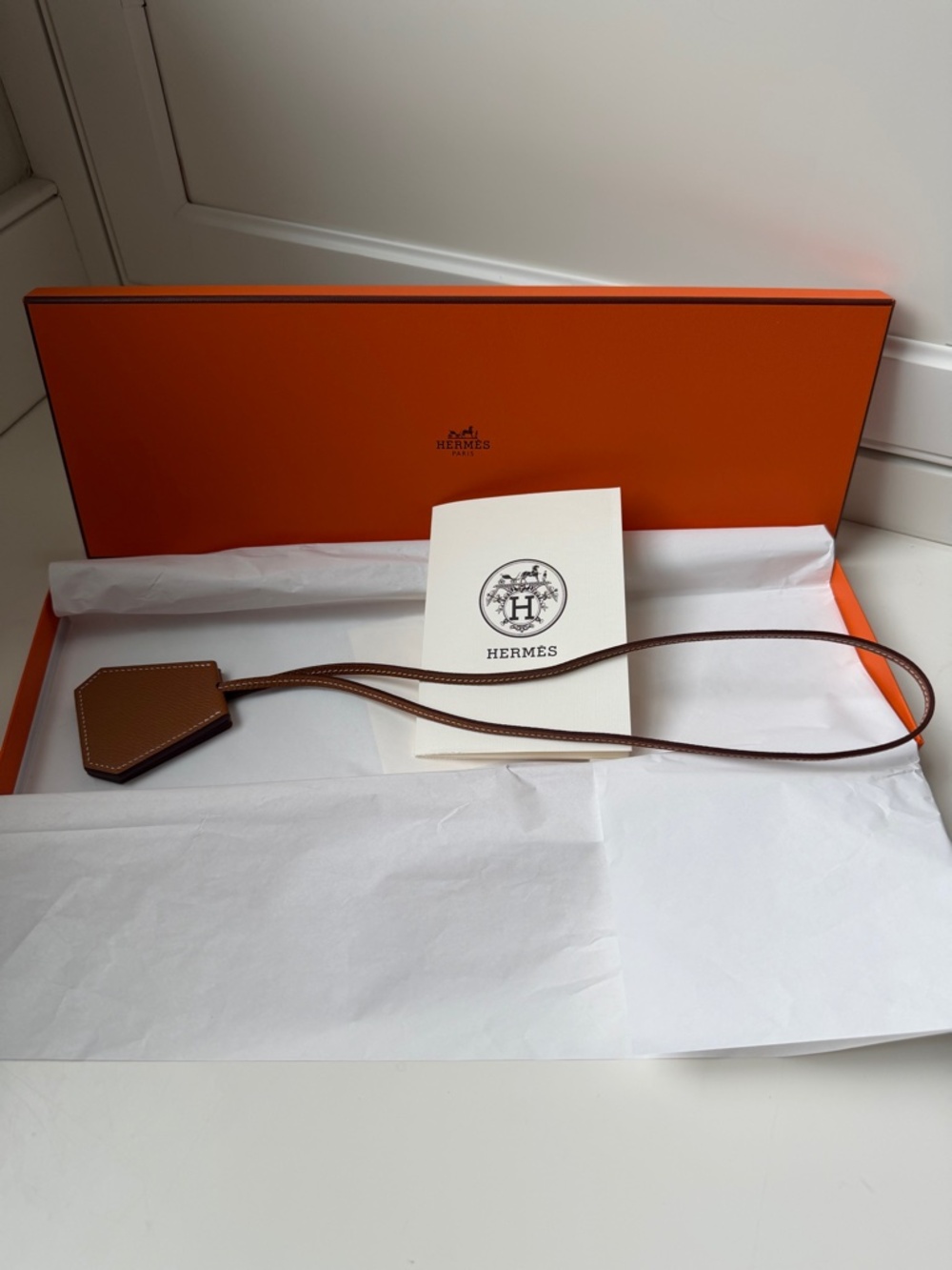 Hermes "Clochette" Shaped Hat Clip NWT